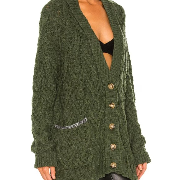 Free People green cardigan sweaters - Picture 4 of 6